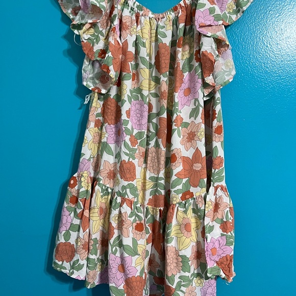 Dresses & Skirts - RACHEL ZOE TROPICAL PRINT RUFFLED OFF THE SHOULDER Dress size XS